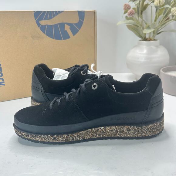 Birkenstock Honnef Low Suede Leather Sneaker Black 1019328 Women 8/Men 6 - Picture 6 of 10